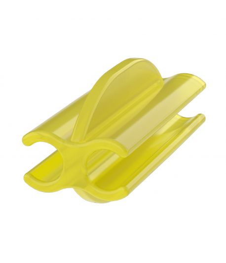 2-Way Clip CLEAR Yellow