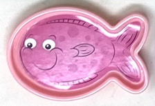 207659 Learn with Me - Color Fun Fish Bowl REPLACEMENT FISH - one PINK fish