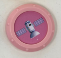 344675 Learn With Me - Space Rocket: ONE Pink Satellite Disc