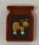345184 Learn with Me - Animal Farm Cow: ONE BROWN JUG WITH HORSE