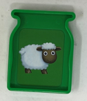 345184 Learn with Me - Animal Farm Cow: ONE GREEN JUG WITH SHEEP