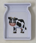 345184 Learn with Me - Animal Farm Cow: ONE WHITE JUG WITH COW