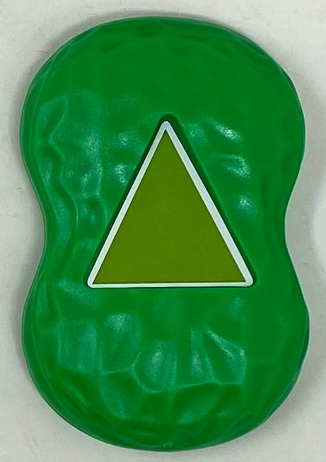 Color & Shapes Elephant Peanut: GREEN TRIANGLE