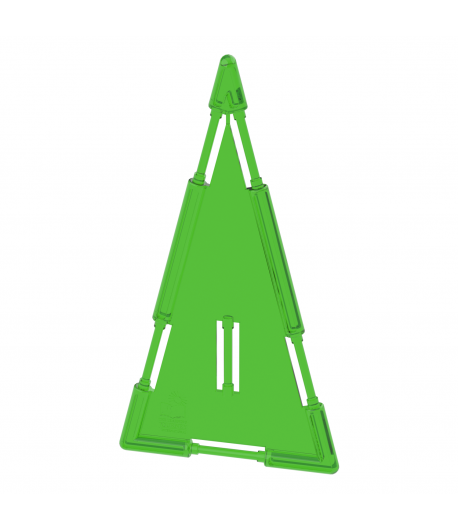 Large Triangle Tile Green (slotted) – The Learning Journey TG