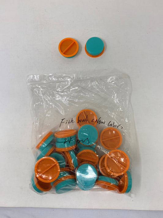 207659 Learn with Me - Color Fun Fish Bowl: ONE STOPPER FOR BOTTOM: light blue/teal and orange (Copy)