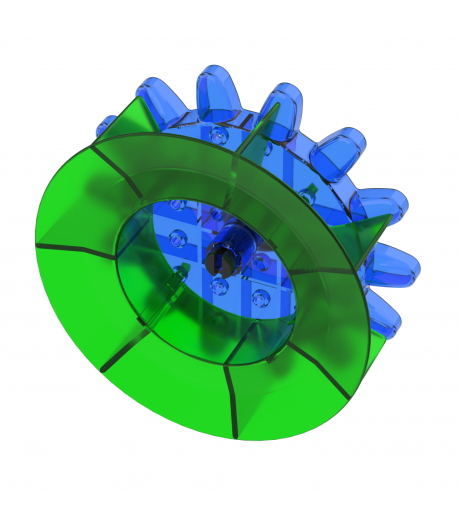 Part 22 Clear Green-Clear Blue