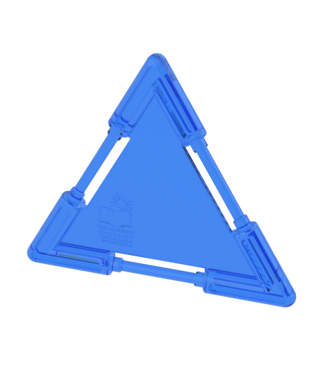 Small Triangle Tile Clear Blue