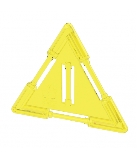 Small Triangle Tile Yellow Sun (slotted) - Dinosaur