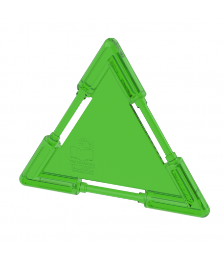 Small Triangle Tile Clear Green