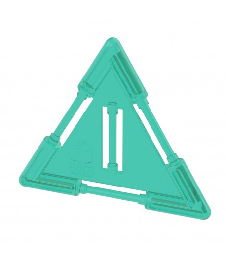 Small Triangle Tile Teal Pastel (slotted)