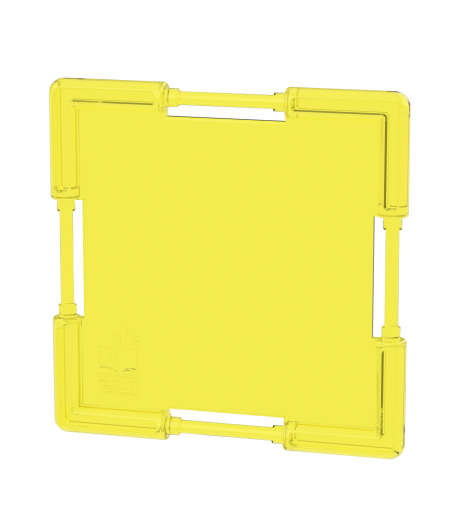 Square Tile Clear Yellow