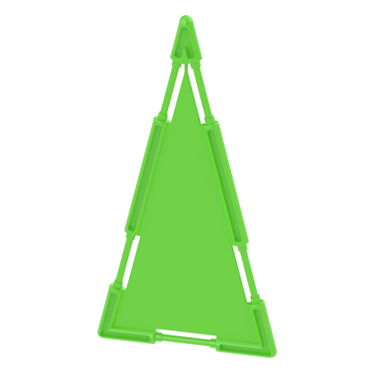 Large Triangle Tile Dino Green - Dinosaur