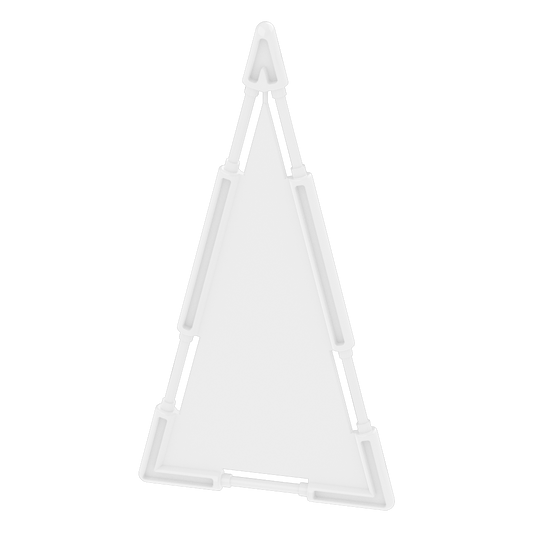 Large Triangle Tile White - Jungle Cat