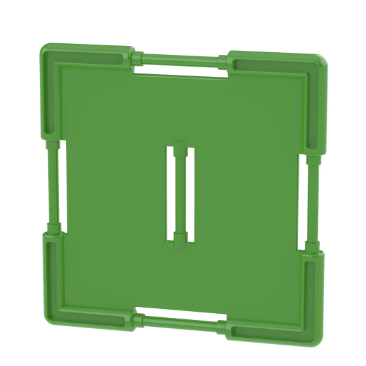 Square Tile BLACK (slotted)  -  (NOT Dino Dark Green as pictured)