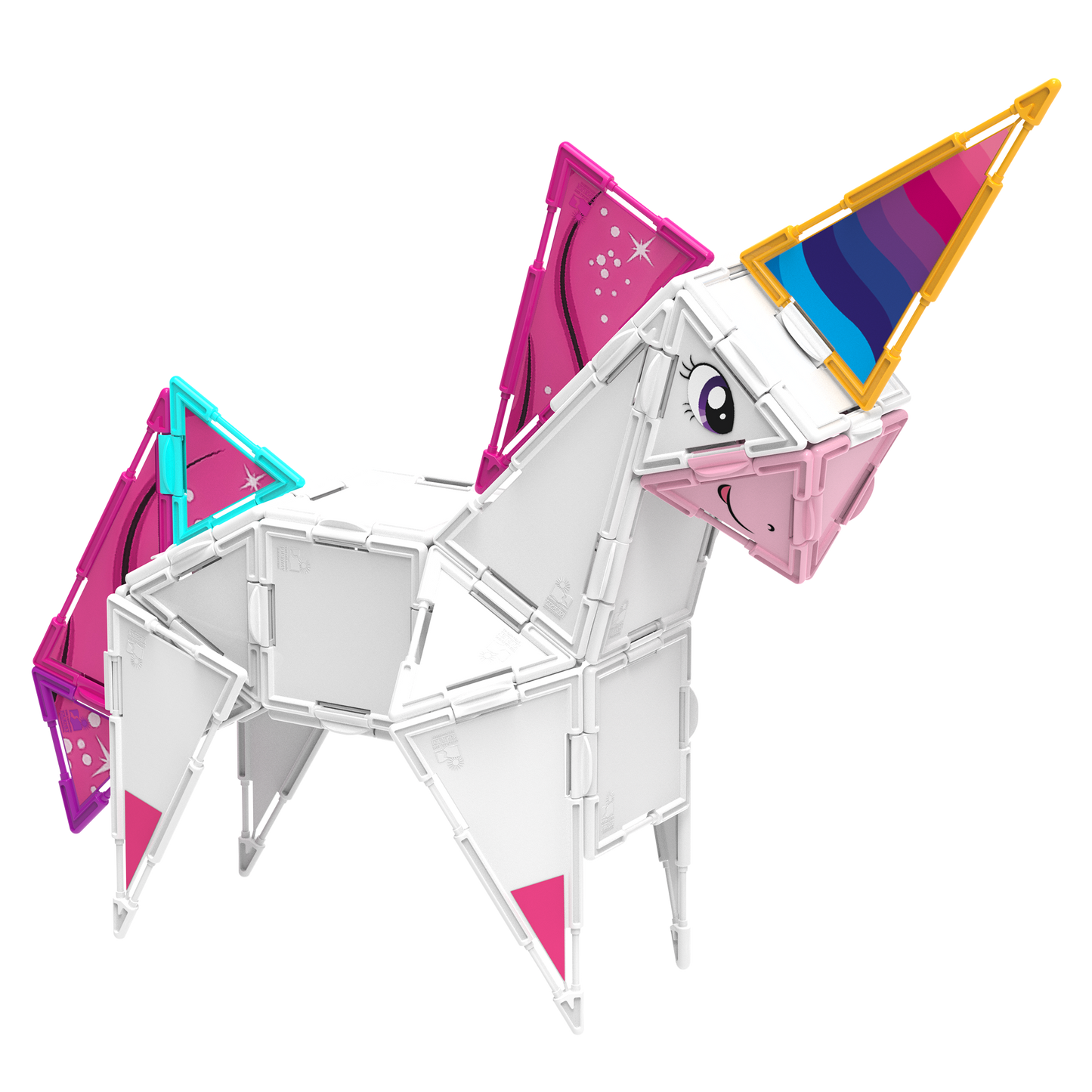 596715 Unicorn Techno Tiles Sticker Set Only
