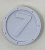 208441 Learn with Me: Numbers & Colors Pig E Bank #7 White Coin