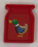 345184 Learn with Me - Animal Farm Cow: ONE RED JUG WITH DUCK