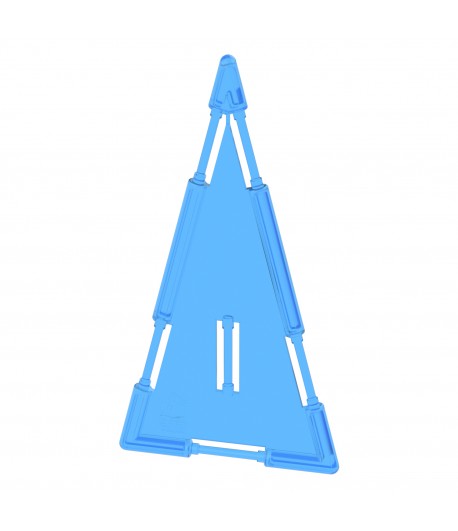 Large Triangle Tile Blue Pastel (slotted)