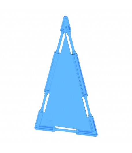 Large Triangle Tile Blue Pastel