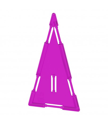 Large Triangle Tile Purple Pastel (slotted)