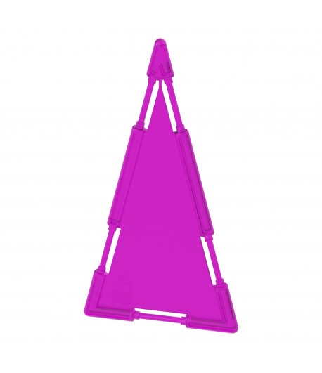 Large Triangle Tile Purple Pastel