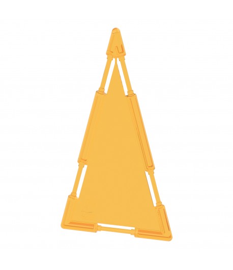 Large Triangle Tile Orange Pastel