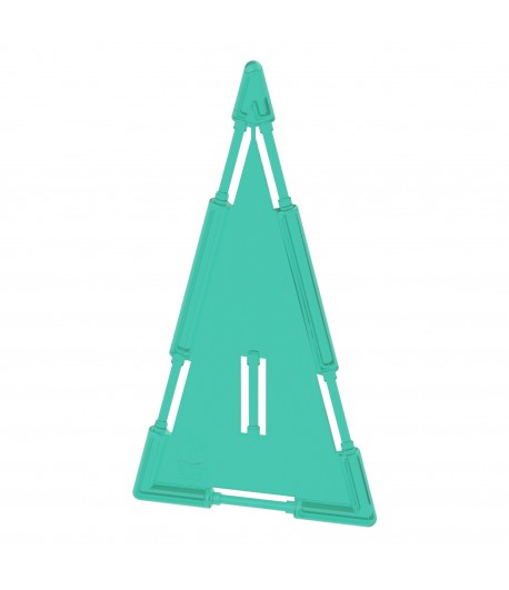 Large Triangle Tile Teal Pastel (slotted)