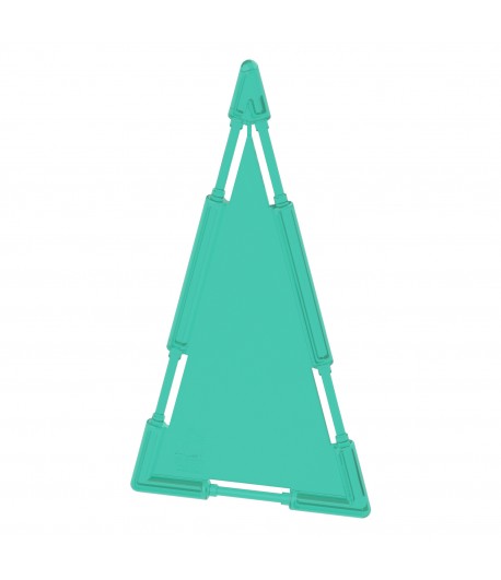 Large Triangle Tile Teal Pastel
