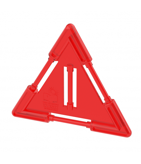 Small Triangle Tile Red (slotted)