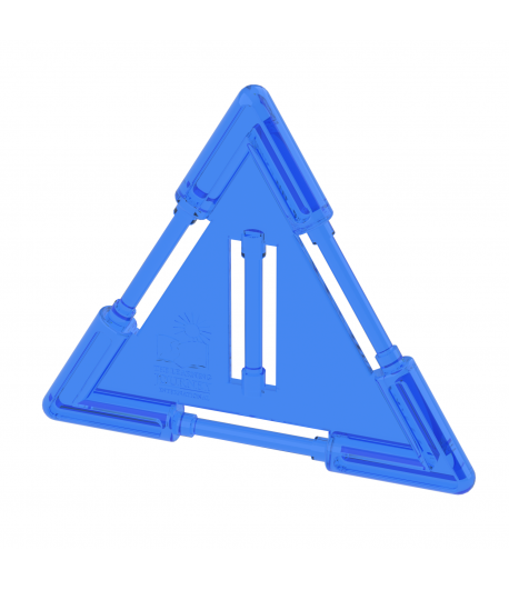 Small Triangle Tile Blue (slotted)