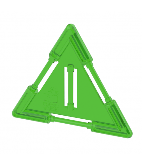 Small Triangle Tile Green (slotted)