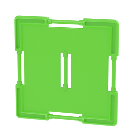 Square Tile Dino Green (slotted) - Dinosaur